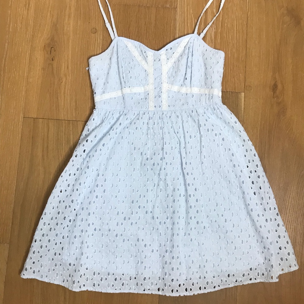 Beautiful Baby Blue Lace Feminine Dress
